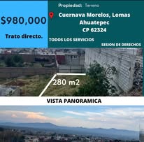 Lotes en Copalito, Cuernavaca